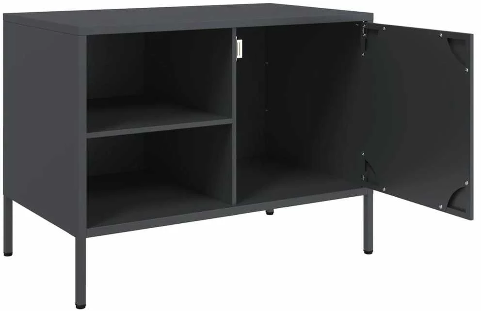 TV staliukas Televizoriaus spintelė, antracito, 68x39x50,5cm, plienas