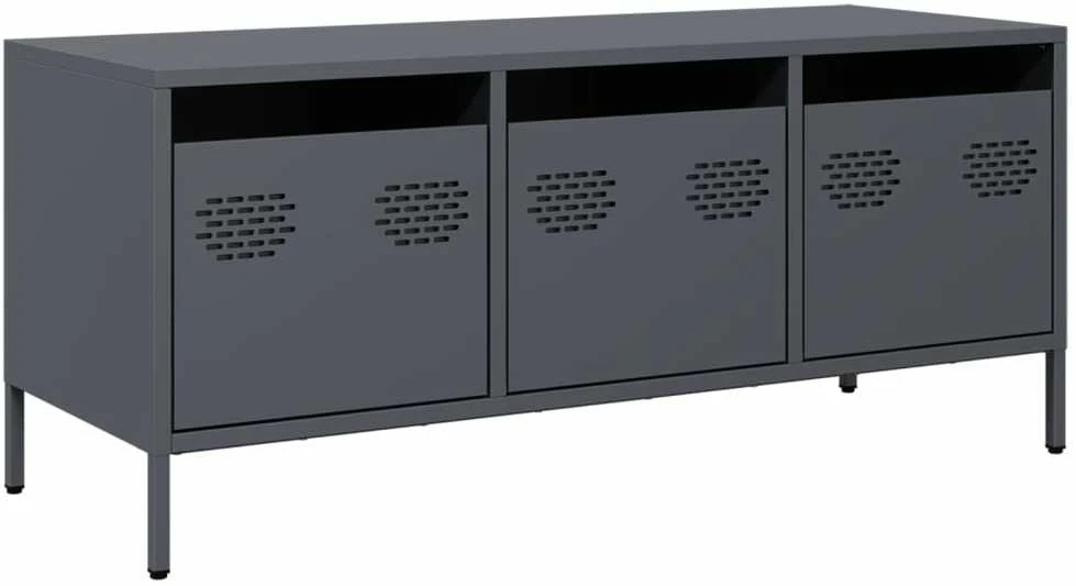 TV staliukas Televizoriaus spintelė, antracito, 101,5x39x43,5cm, plienas