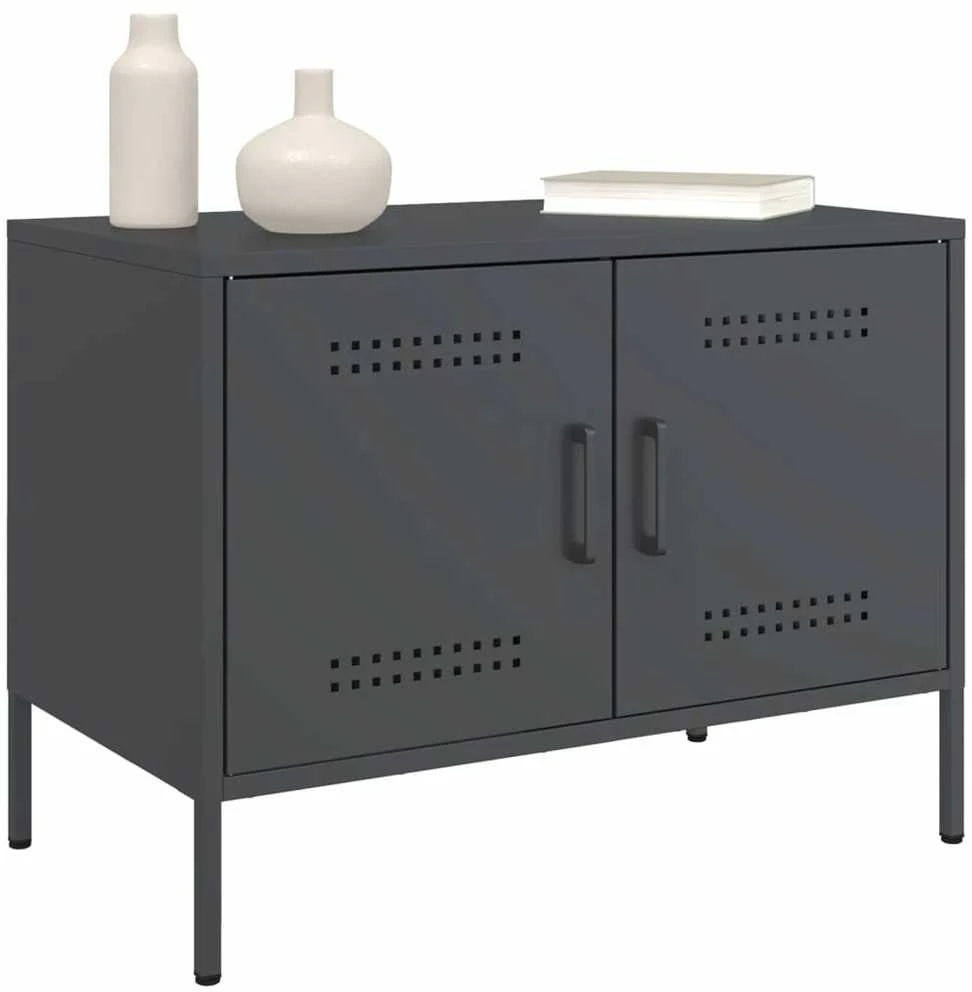 TV staliukas Televizoriaus spintelė, antracito, 68x39x50,5cm, plienas
