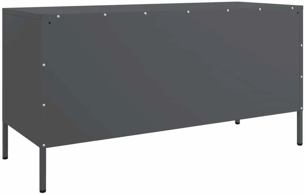TV staliukas Televizoriaus spintelė, antracito, 100,5x39x50,5cm, plienas