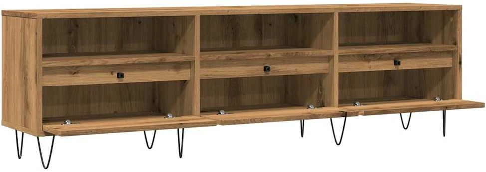 TV staliukas Televizoriaus spintelė, artisano ąžuolo, 150x30x44,5cm, mediena
