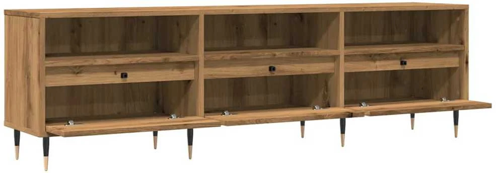 TV staliukas Televizoriaus spintelė, artisano ąžuolo, 150x30x44,5cm, mediena