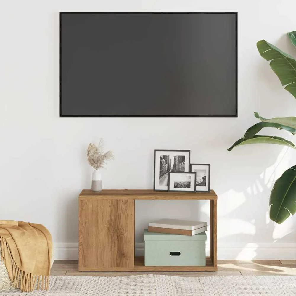 TV staliukas Televizoriaus spintelė, artisano ąžuolo, 60x24x32cm, mediena