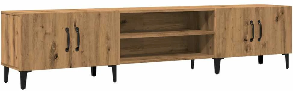 TV staliukas Televizoriaus spintelė, artisano ąžuolo, 180x31,5x40cm, mediena