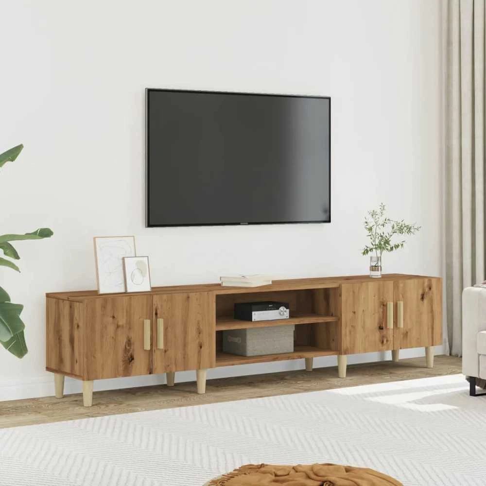 TV staliukas Televizoriaus spintelė, artisano ąžuolo, 180x31,5x40cm, mediena