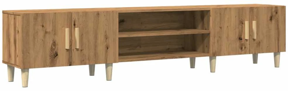TV staliukas Televizoriaus spintelė, artisano ąžuolo, 180x31,5x40cm, mediena