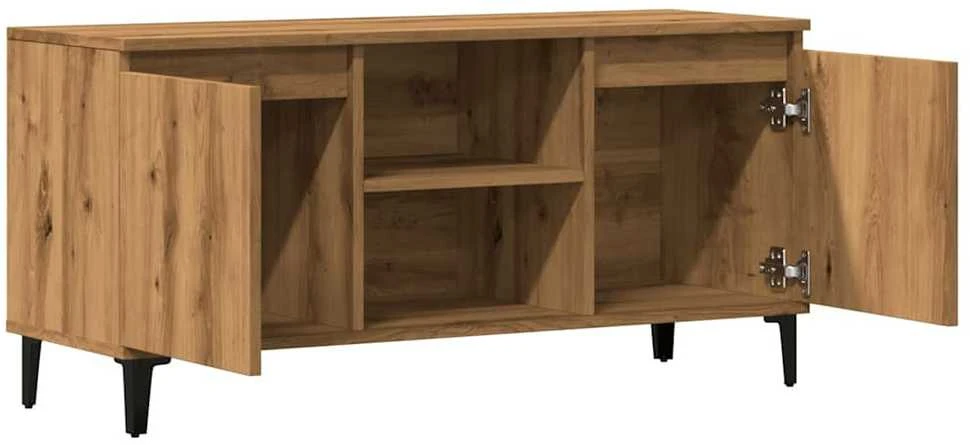 TV staliukas Televizoriaus spintelė, artisano ąžuolo, 102x35x50cm, mediena