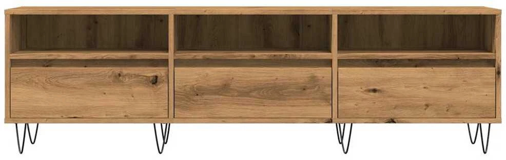 TV staliukas Televizoriaus spintelė, artisano ąžuolo, 150x30x44,5cm, mediena