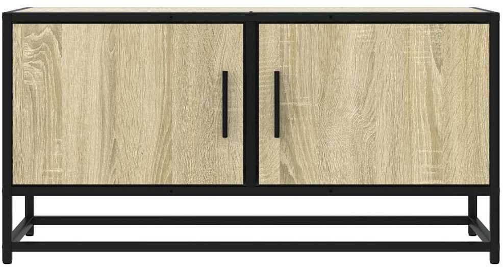 TV staliukas Televizoriaus spintelė, ąžuolo, 80x34,5x40cm, mediena/metalas