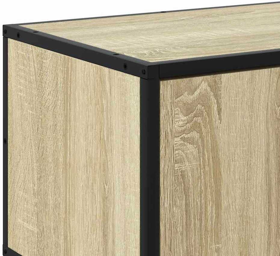TV staliukas Televizoriaus spintelė, ąžuolo, 80x34,5x40cm, mediena/metalas