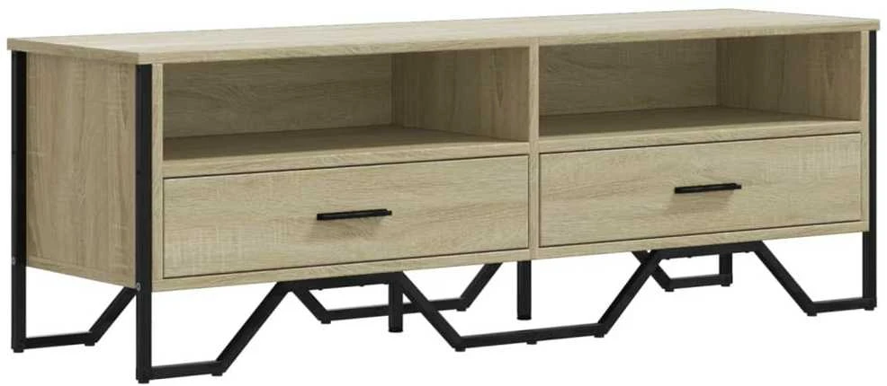 TV staliukas Televizoriaus spintelė, ąžuolo, 122x34x41cm, apdirbta mediena