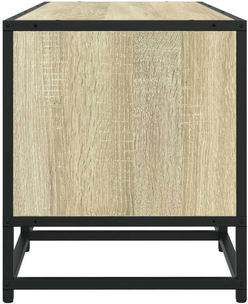 TV staliukas Televizoriaus spintelė, ąžuolo, 100x35x41cm, mediena ir metalas