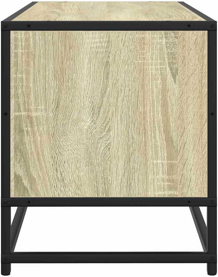 TV staliukas Televizoriaus spintelė, ąžuolo, 80x34,5x40cm, mediena/metalas