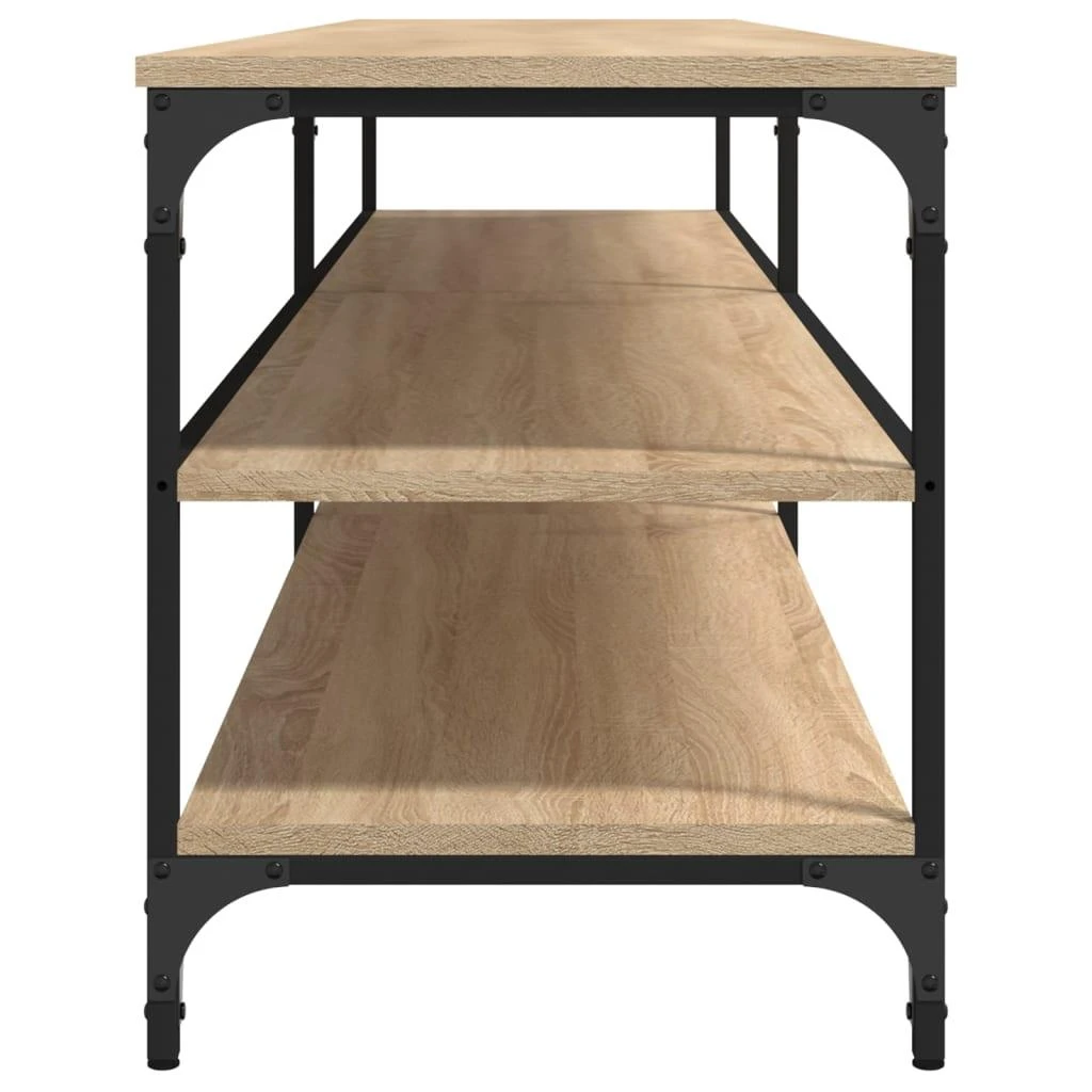 TV staliukas Televizoriaus spintelė, ąžuolo, 200x30x50cm, mediena ir metalas