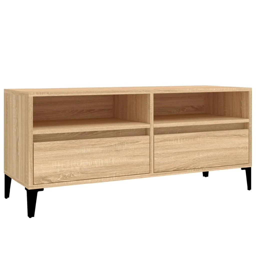 TV staliukas Televizoriaus spintelė, ąžuolo, 100x34,5x44,5cm, mediena