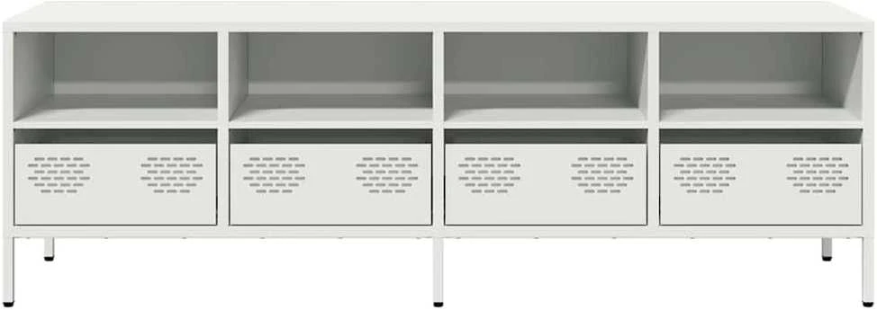 TV staliukas Televizoriaus spintelė, balta, 135x39x43,5cm, plienas