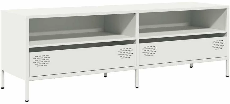 TV staliukas Televizoriaus spintelė, balta, 135x39x43,5cm, plienas