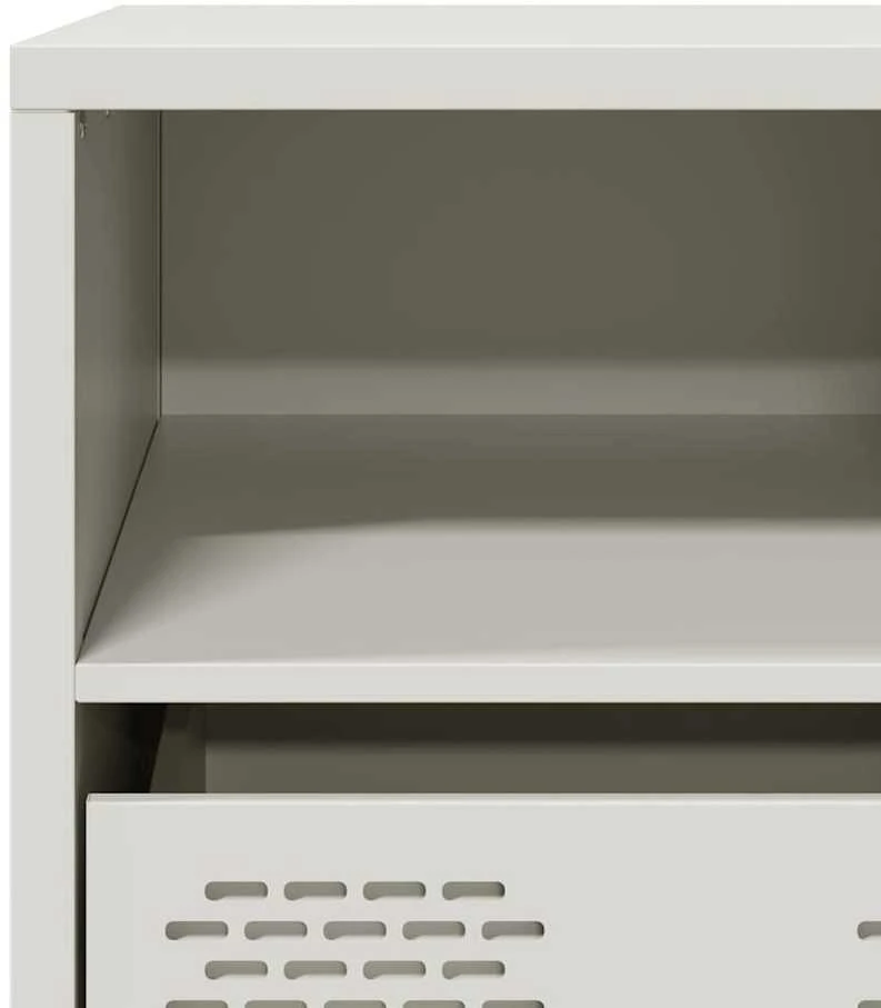 TV staliukas Televizoriaus spintelė, balta, 101,5x39x43,5cm, plienas