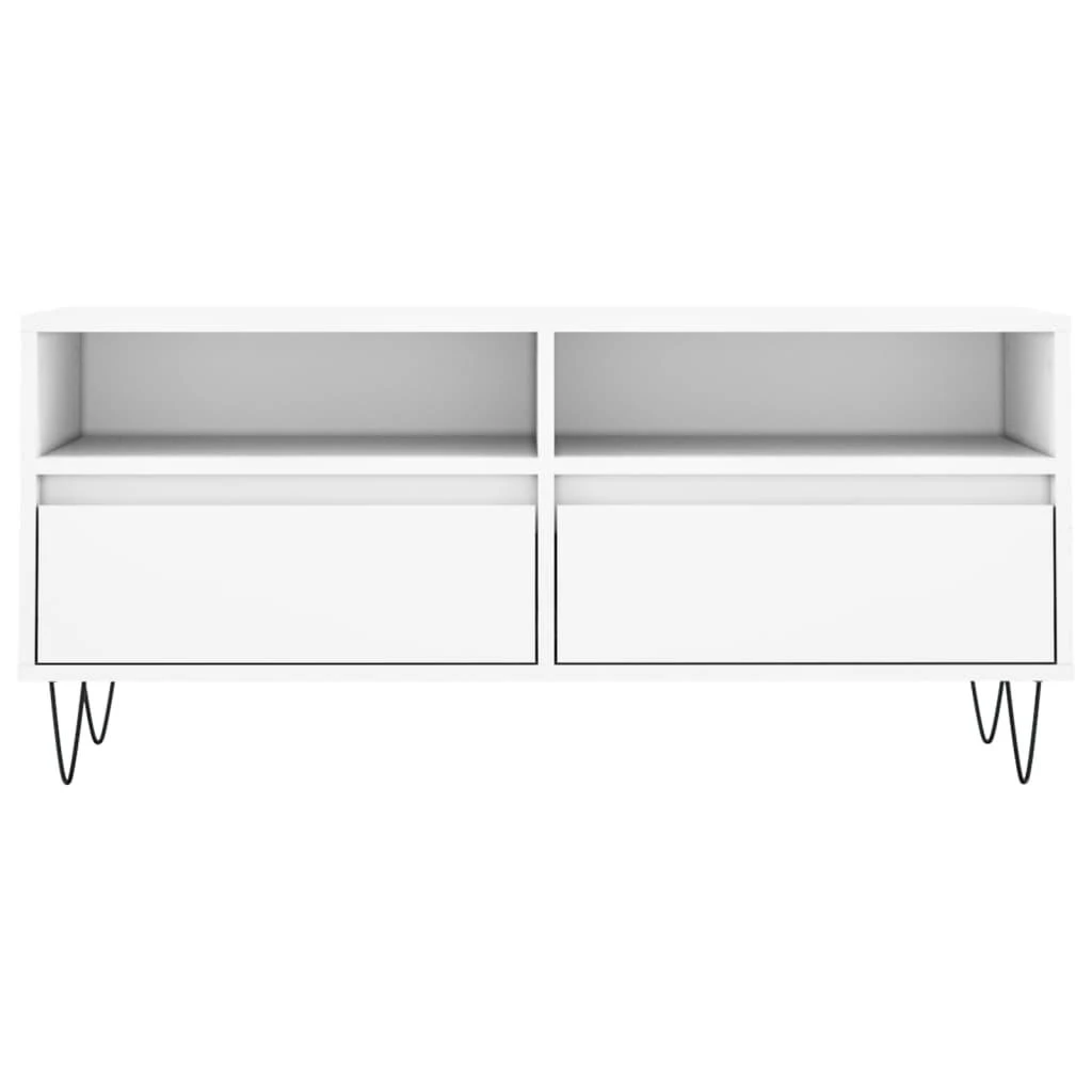 TV staliukas Televizoriaus spintelė, balta, 100x34,5x44,5cm, mediena
