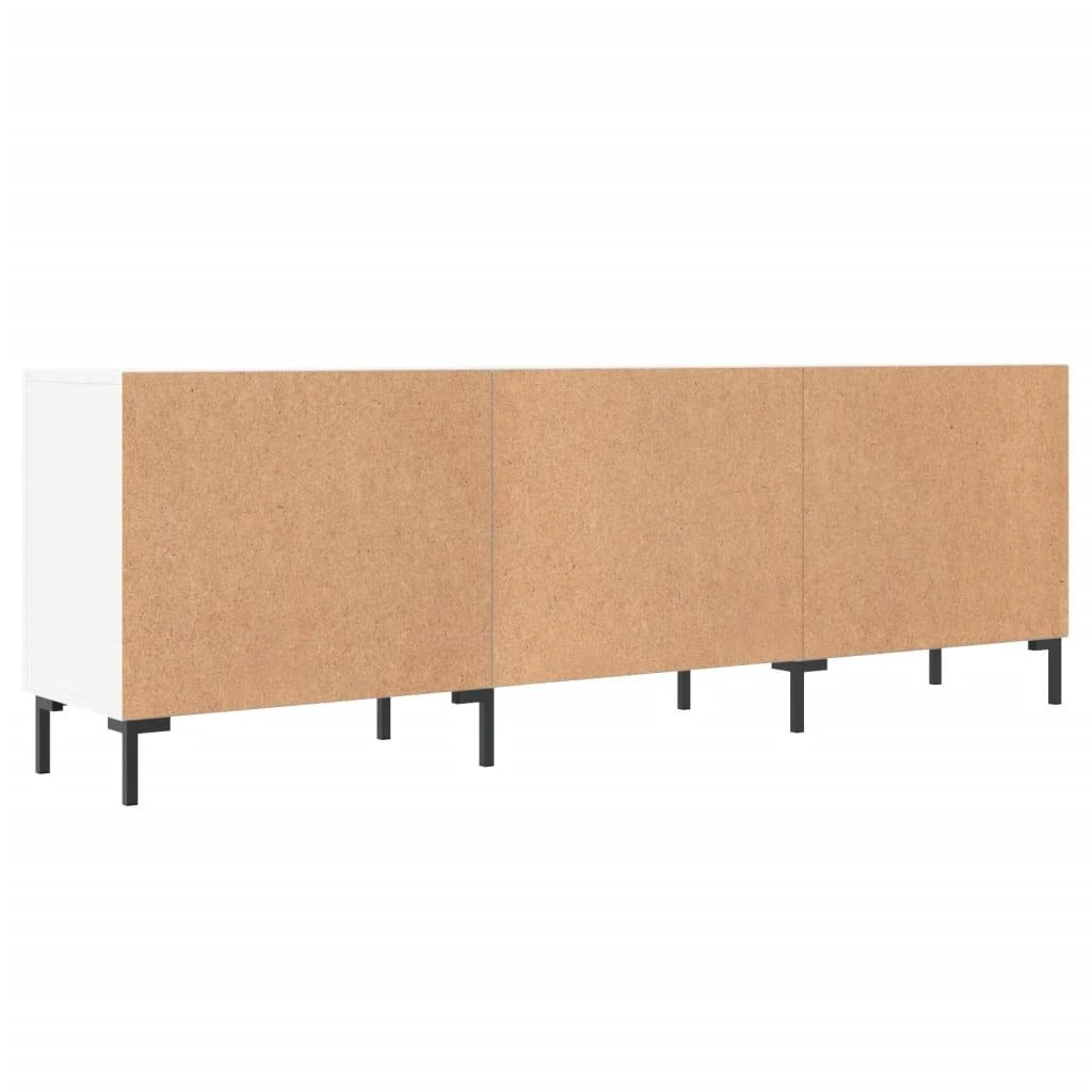TV staliukas Televizoriaus spintelė, balta, 150x30x50cm, apdirbta mediena