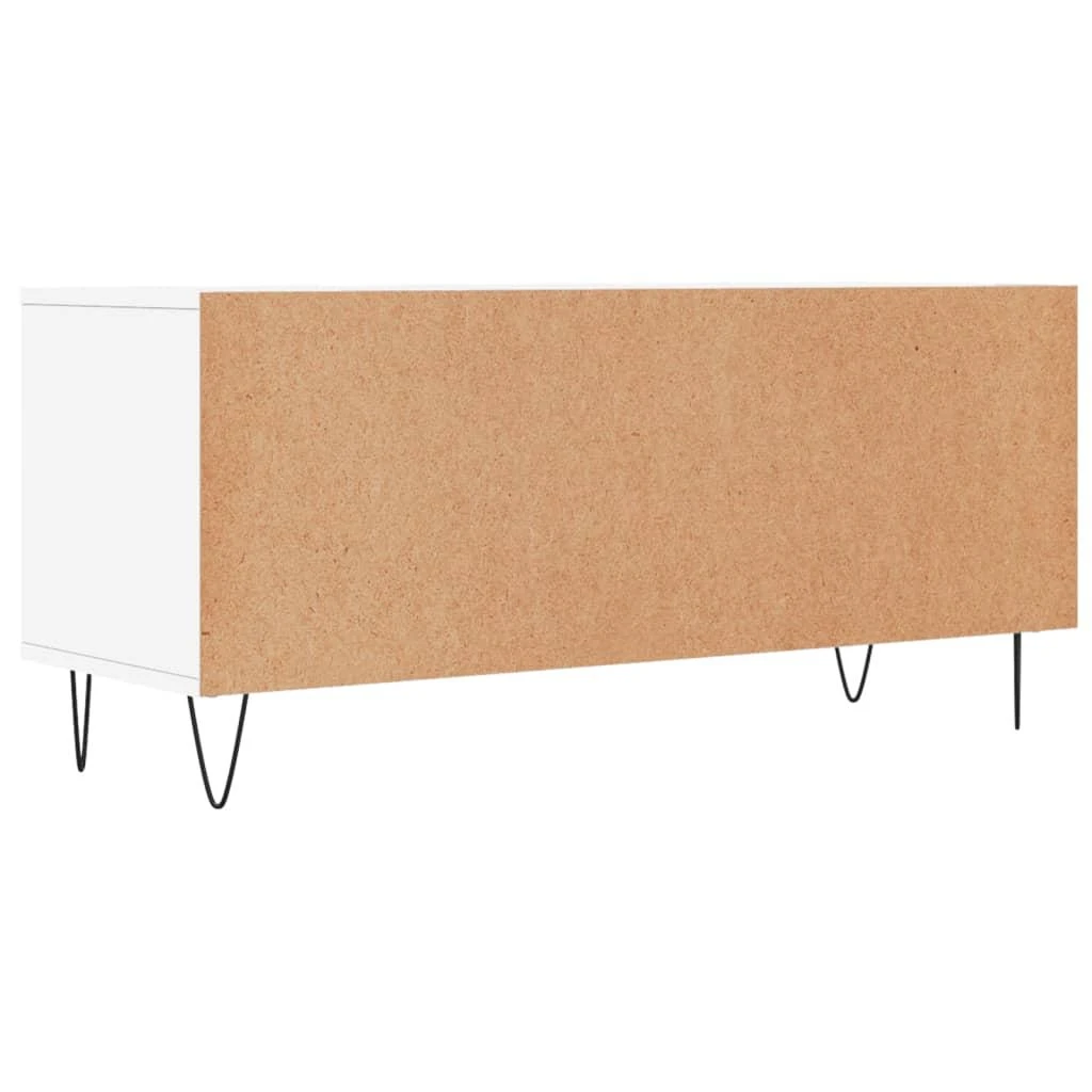 TV staliukas Televizoriaus spintelė, balta, 100x34,5x44,5cm, mediena