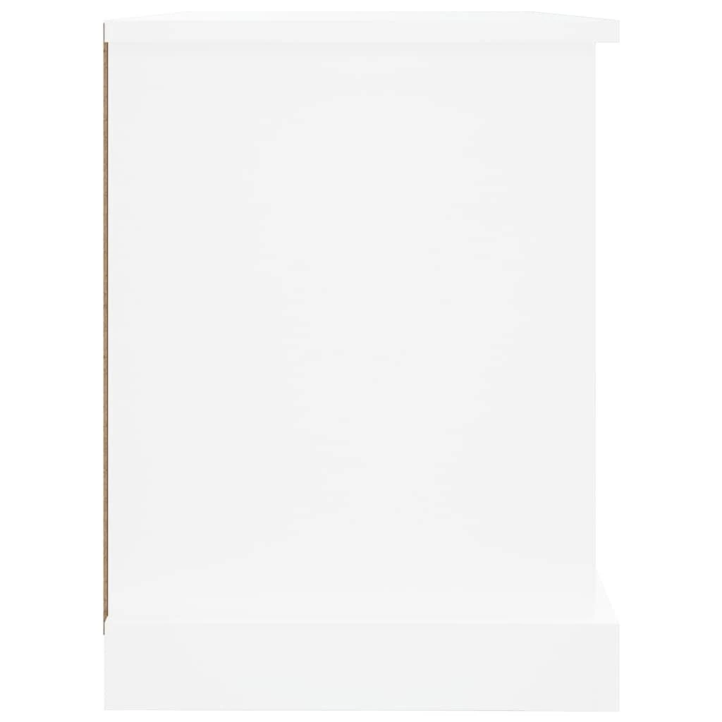 TV staliukas Televizoriaus spintelė, balta, 73x35,5x47,5cm, apdirbta mediena