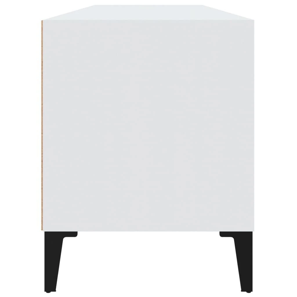 TV staliukas Televizoriaus spintelė, balta, 100x34,5x44,5cm, mediena