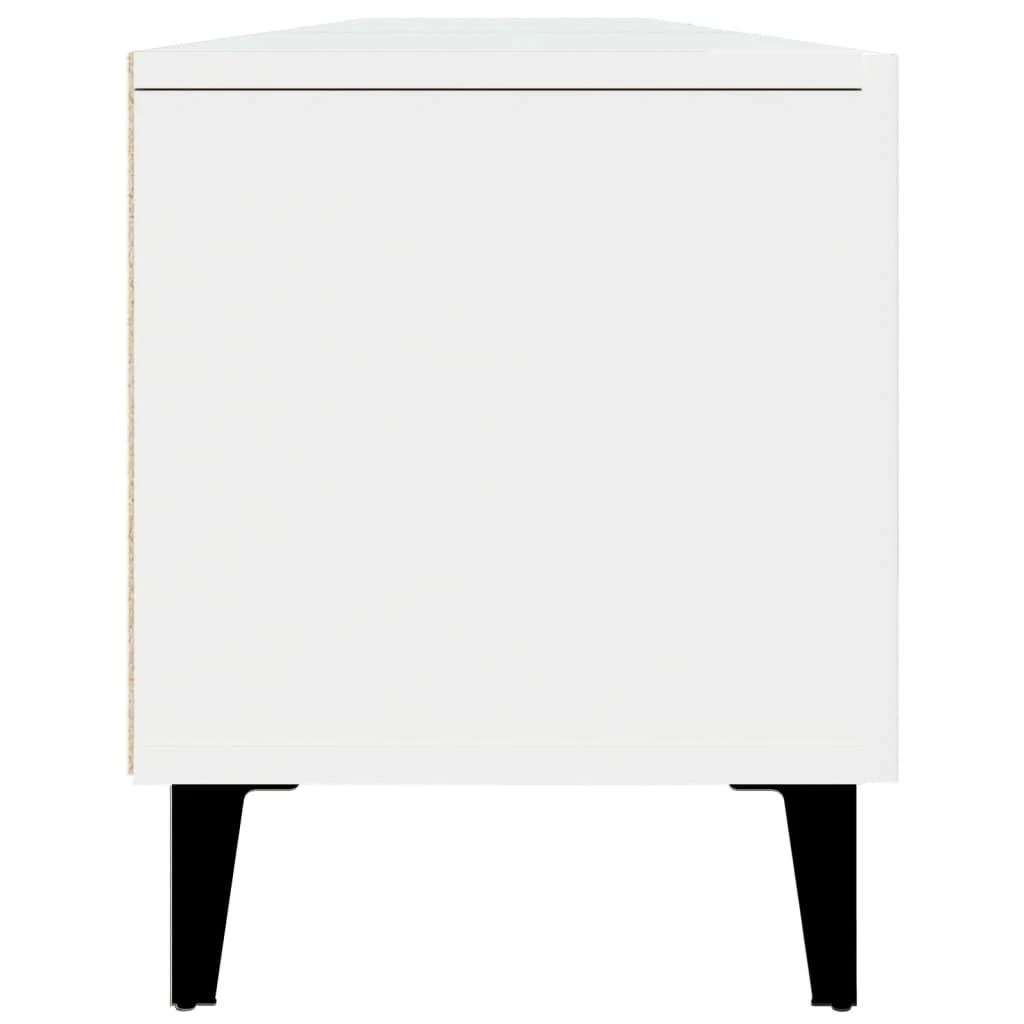 TV staliukas Televizoriaus spintelė, balta, 180x31,5x40cm, apdirbta mediena