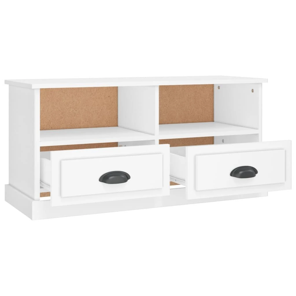 TV staliukas Televizoriaus spintelė, balta, 93x35,5x45cm, apdirbta mediena