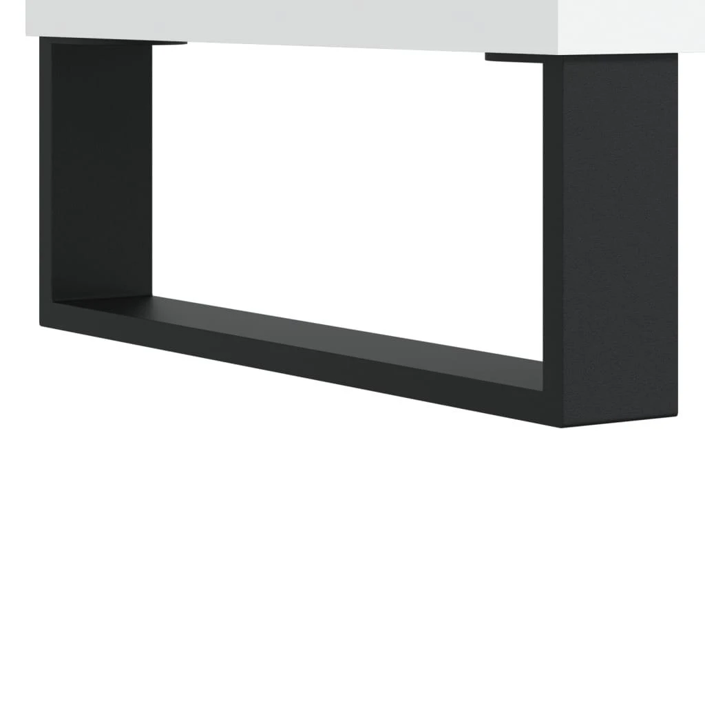 TV staliukas Televizoriaus spintelė, balta, 150x30x44,5cm, apdirbta mediena