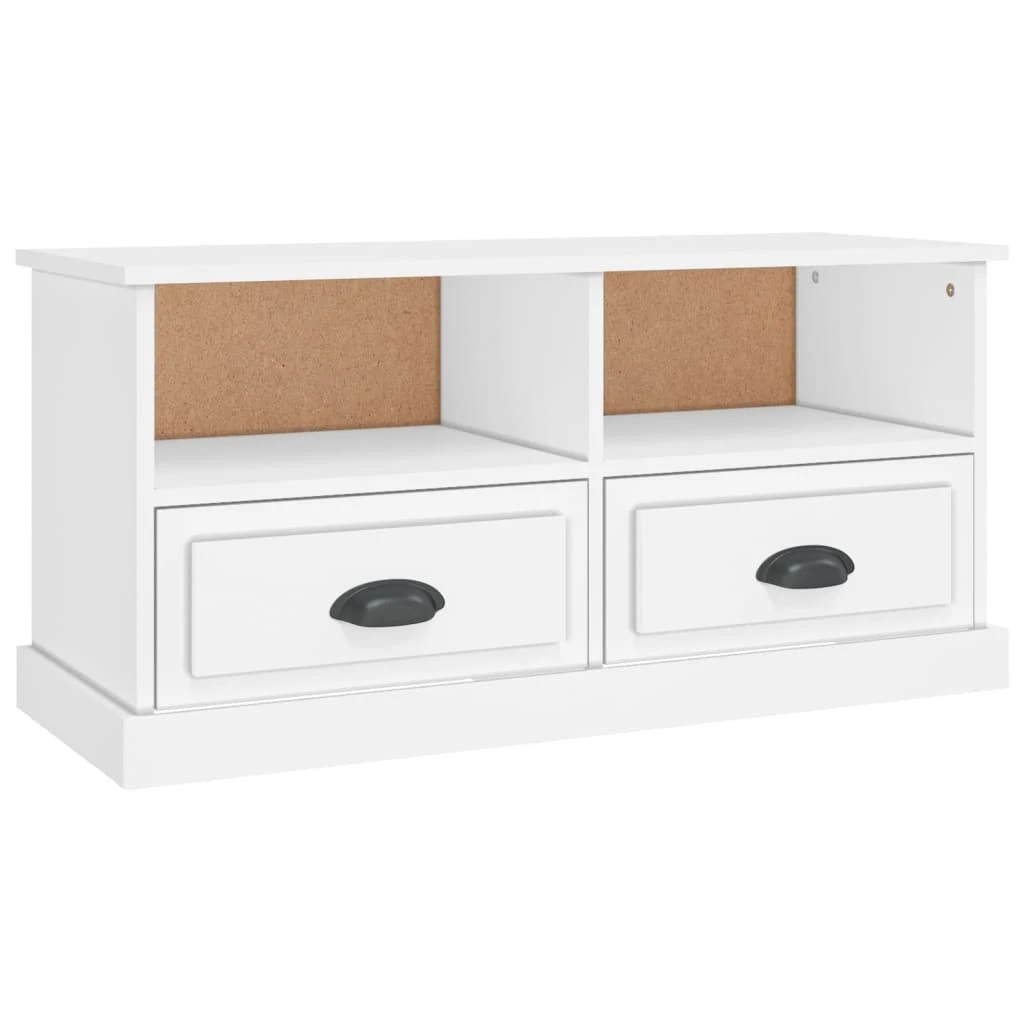 TV staliukas Televizoriaus spintelė, balta, 93x35,5x45cm, apdirbta mediena