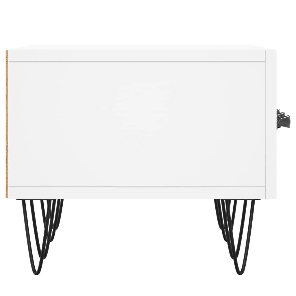 TV staliukas Televizoriaus spintelė, balta, 150x36x30cm, apdirbta mediena