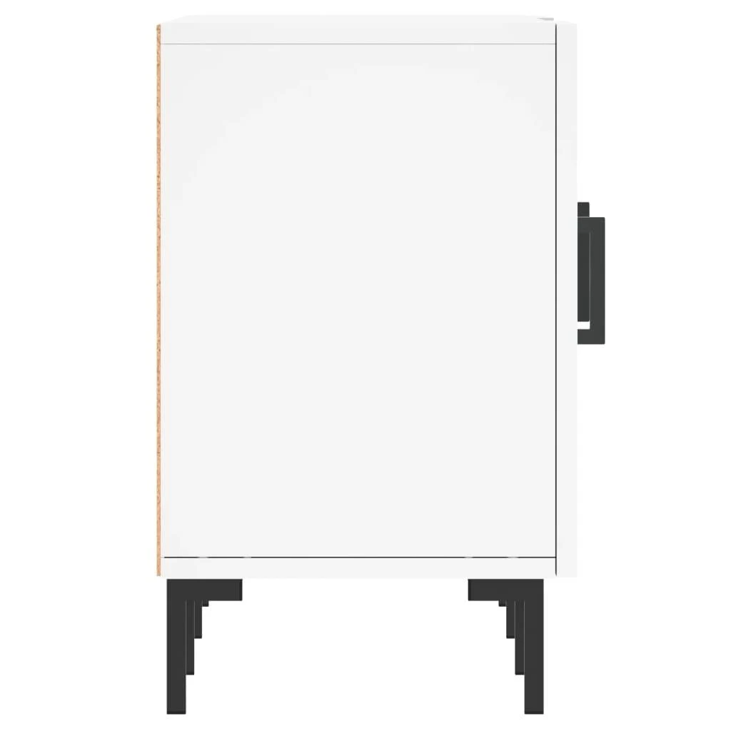TV staliukas Televizoriaus spintelė, balta, 150x30x50cm, apdirbta mediena