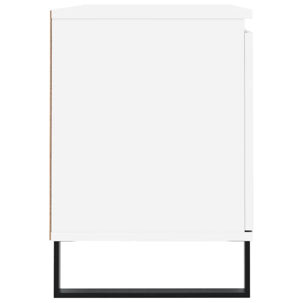 TV staliukas Televizoriaus spintelė, balta, 104x35x50cm, apdirbta mediena