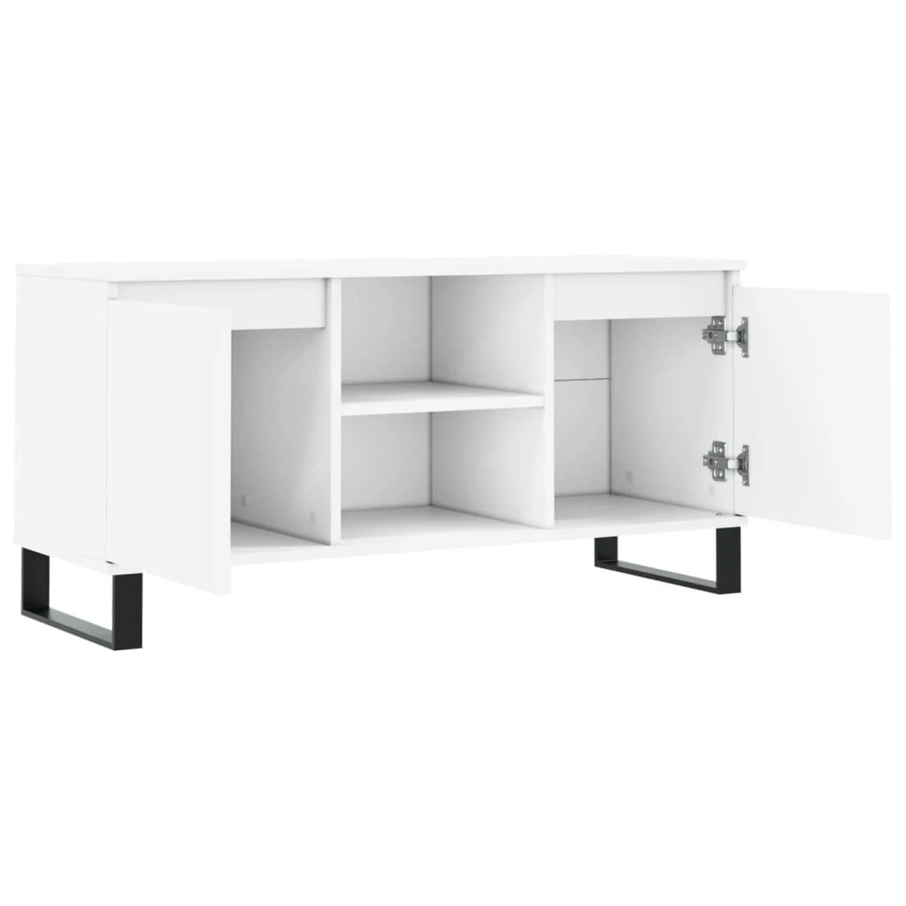 TV staliukas Televizoriaus spintelė, balta, 104x35x50cm, apdirbta mediena