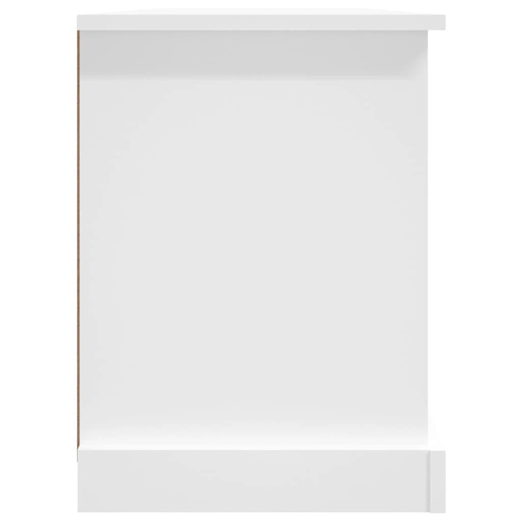 TV staliukas Televizoriaus spintelė, balta, 99,5x35,5x48cm, apdirbta mediena