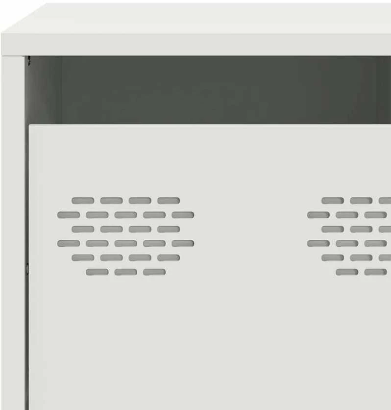 TV staliukas Televizoriaus spintelė, baltos, 68x39x43,5cm, plienas