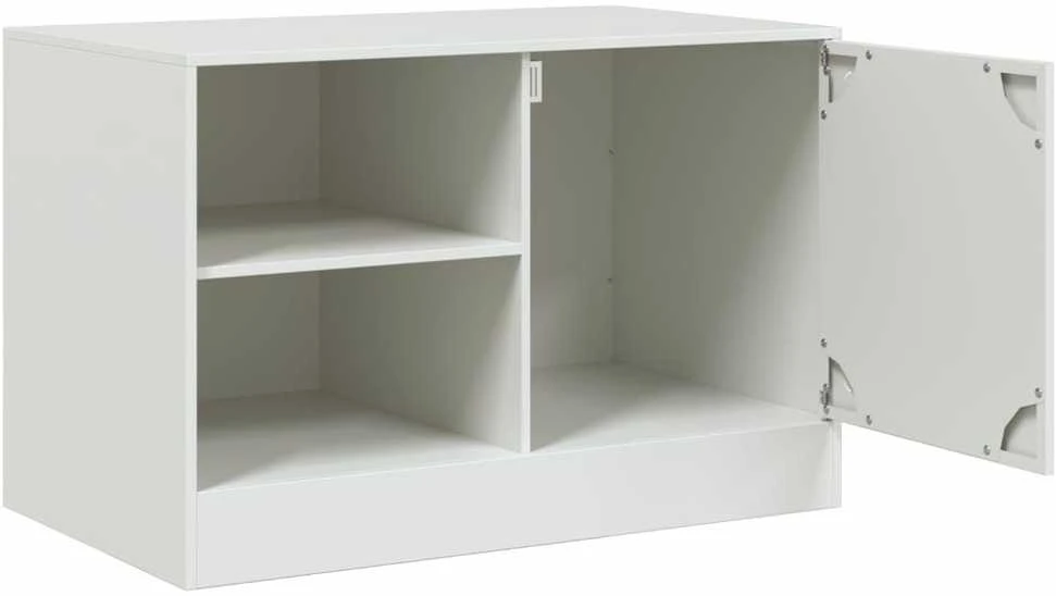 TV staliukas Televizoriaus spintelė, baltos spalvos, 67x39x44cm, plienas