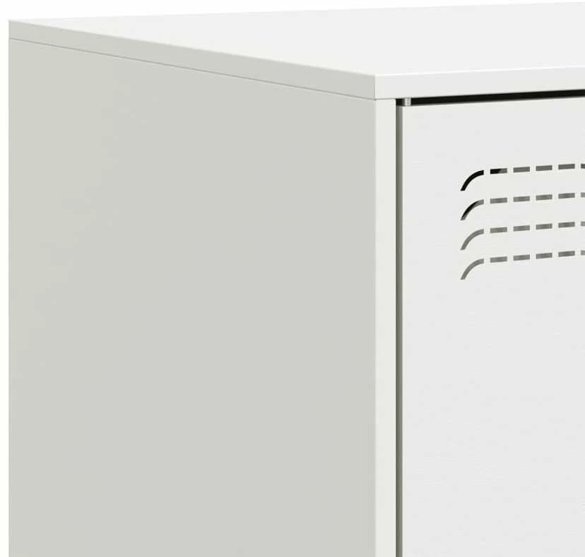 TV staliukas Televizoriaus spintelė, baltos spalvos, 99x39x44cm, plienas