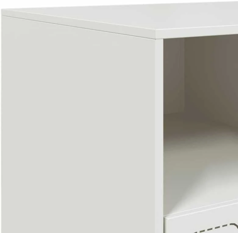 TV staliukas Televizoriaus spintelė, baltos spalvos, 99x39x44cm, plienas
