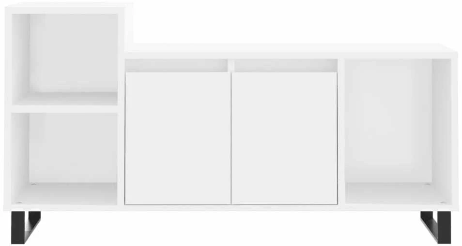 TV staliukas Televizoriaus spintelė, baltos spalvos, 100x35x55cm, mediena