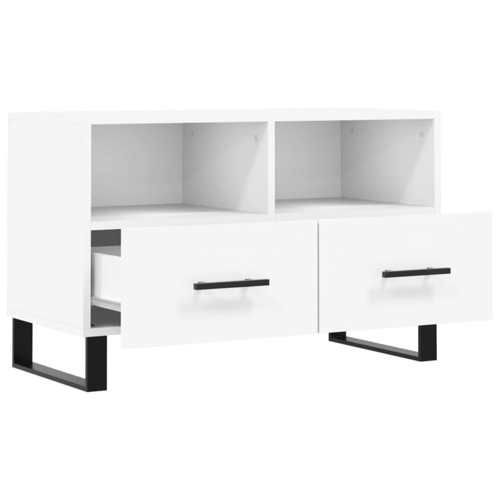 TV staliukas Televizoriaus spintelė, baltos spalvos, 80x36x50cm, mediena