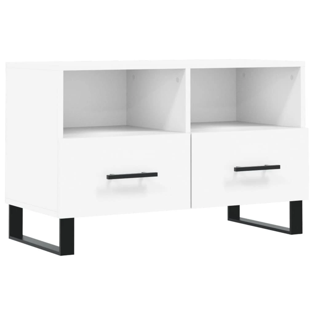 TV staliukas Televizoriaus spintelė, baltos spalvos, 80x36x50cm, mediena