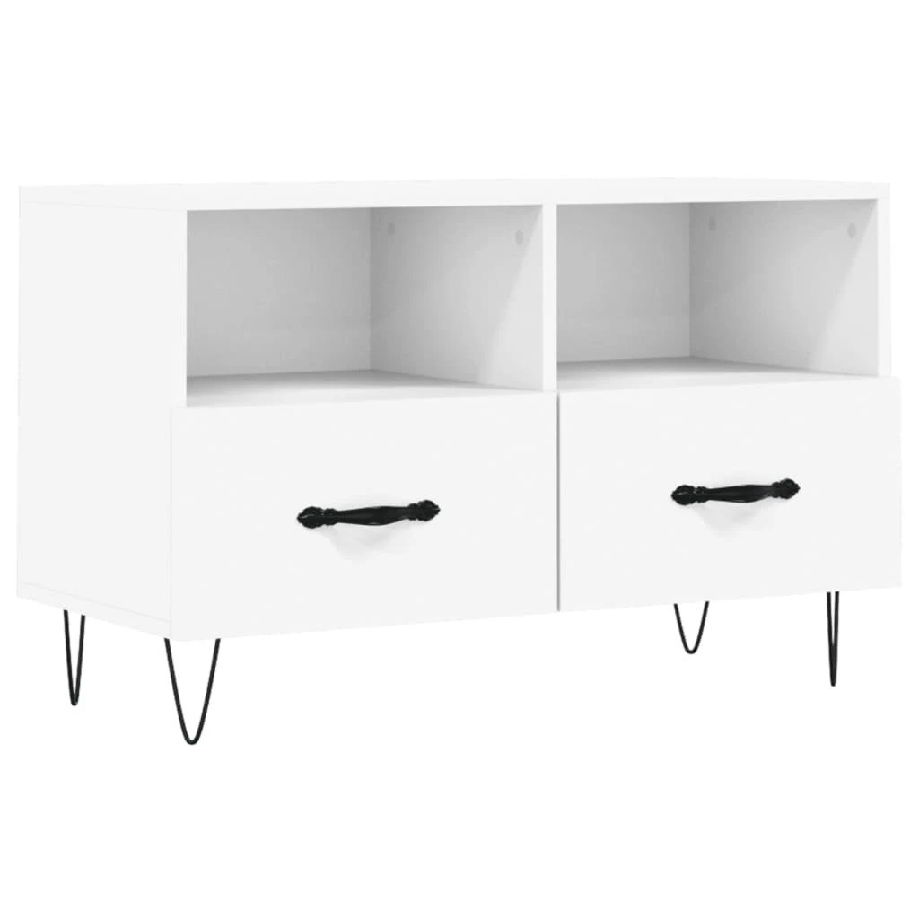 TV staliukas Televizoriaus spintelė, baltos spalvos, 80x36x50cm, mediena