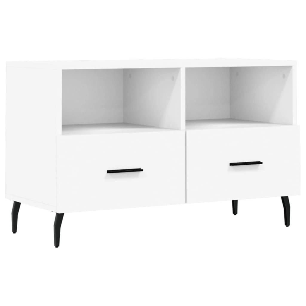 TV staliukas Televizoriaus spintelė, baltos spalvos, 80x36x50cm, mediena
