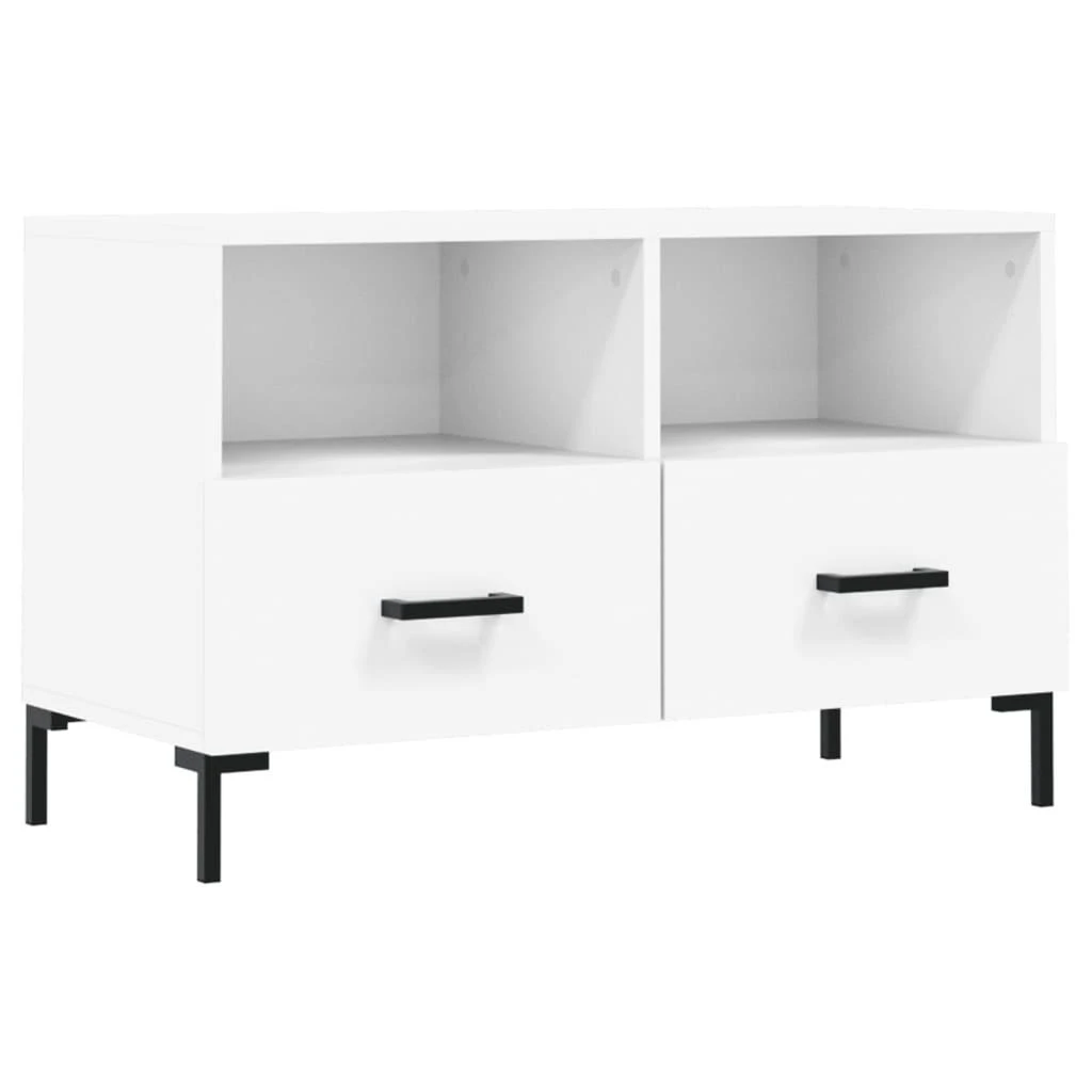 TV staliukas Televizoriaus spintelė, baltos spalvos, 80x36x50cm, mediena