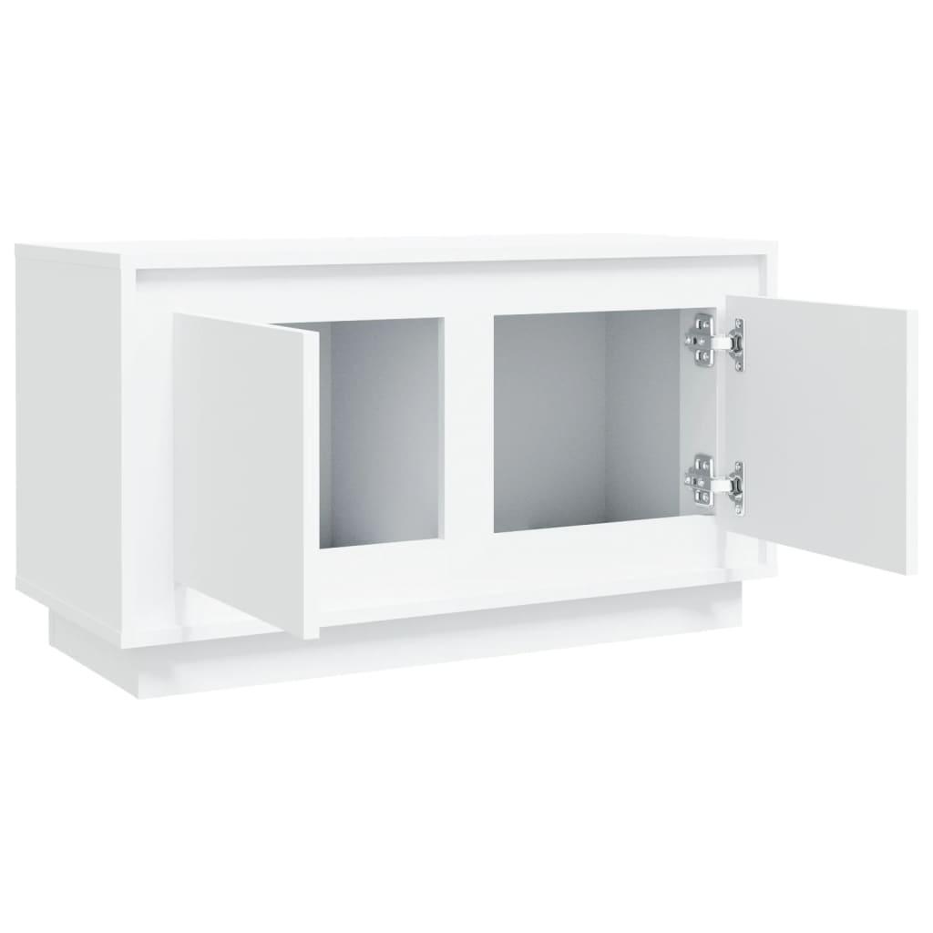 TV staliukas Televizoriaus spintelė, baltos spalvos, 80x35x45cm, mediena