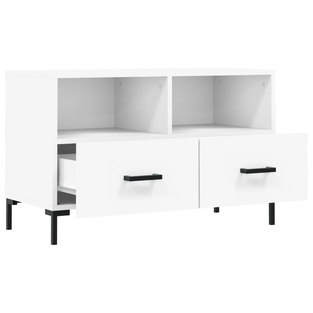 TV staliukas Televizoriaus spintelė, baltos spalvos, 80x36x50cm, mediena