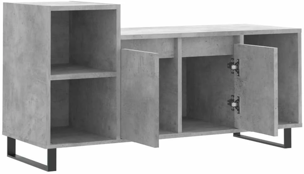 TV staliukas Televizoriaus spintelė, betono pilka, 100x35x55cm, mediena