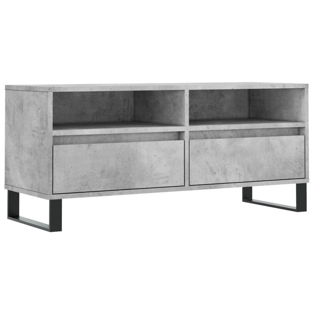 TV staliukas Televizoriaus spintelė, betono pilka, 100x34,5x44,5cm, mediena